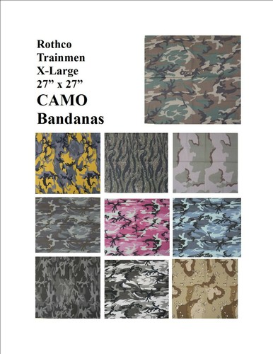 Camo bandana large x - camo, x-large