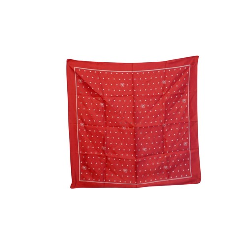 Vintage red white polka dot - red,