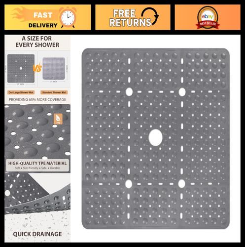 Large non slip shower mat - large,