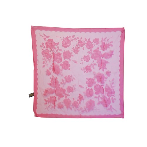 Vintage pink floral sheer - pink,