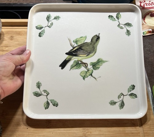 Vogel tablett aus porzellan - tablett,