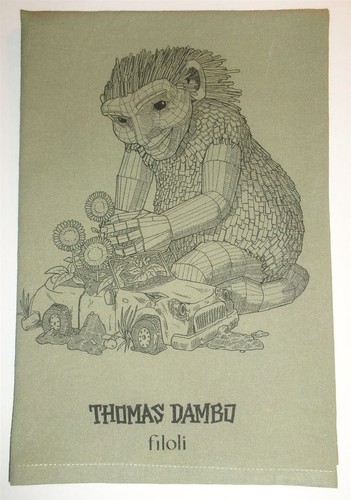 Thomas dambo troll tea towel - thomas,