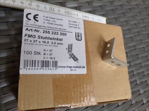 Stück stuhlwinkel x - x, 27